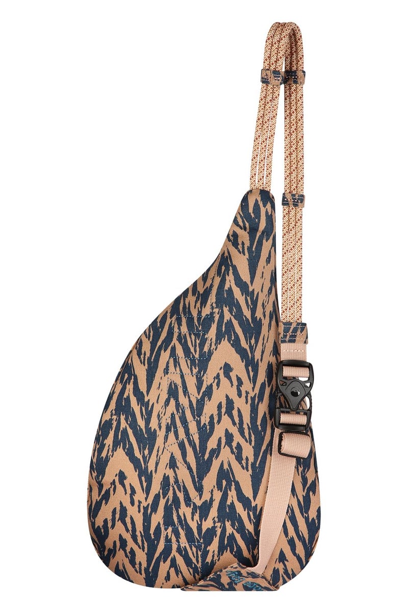 KAVU Mini Rope Bag Cotton Crossbody Sling - Chevron Shore - Image 3