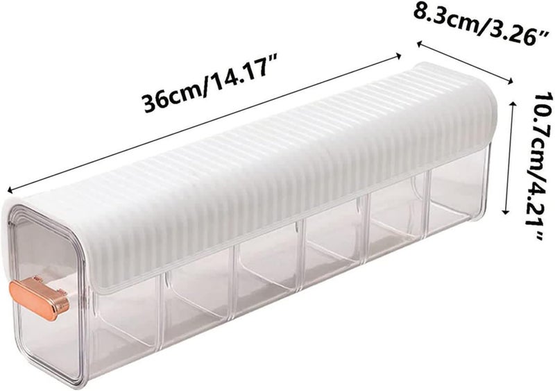 MosQuick® Socks & Inners organizer for wardrobe Undergarments Organizer Wardrobe Organisers cosmetic organizer box,stationery organizer adjustable Clear 6 Cell Storage Drawer 1 pc Mix color - Image 5