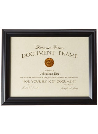 Lawrence Frames 185081 Black Document Picture Frame 85 by 11Inch - pzsku/ZCB4ED37F6B7F79EA6FD9Z/45/1749491106/b61c9f34-dfff-4f08-ad3d-a1dd3f10021c