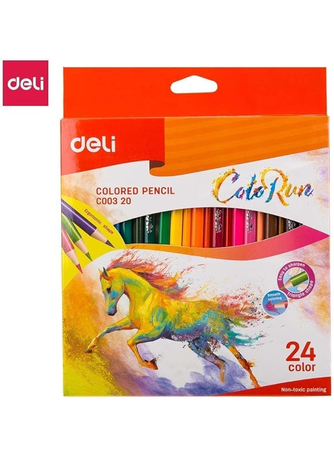 Deli Ec00320 Colored Pencil Good Quality Lead For Smooth Coloring Ec00320 - Image 2