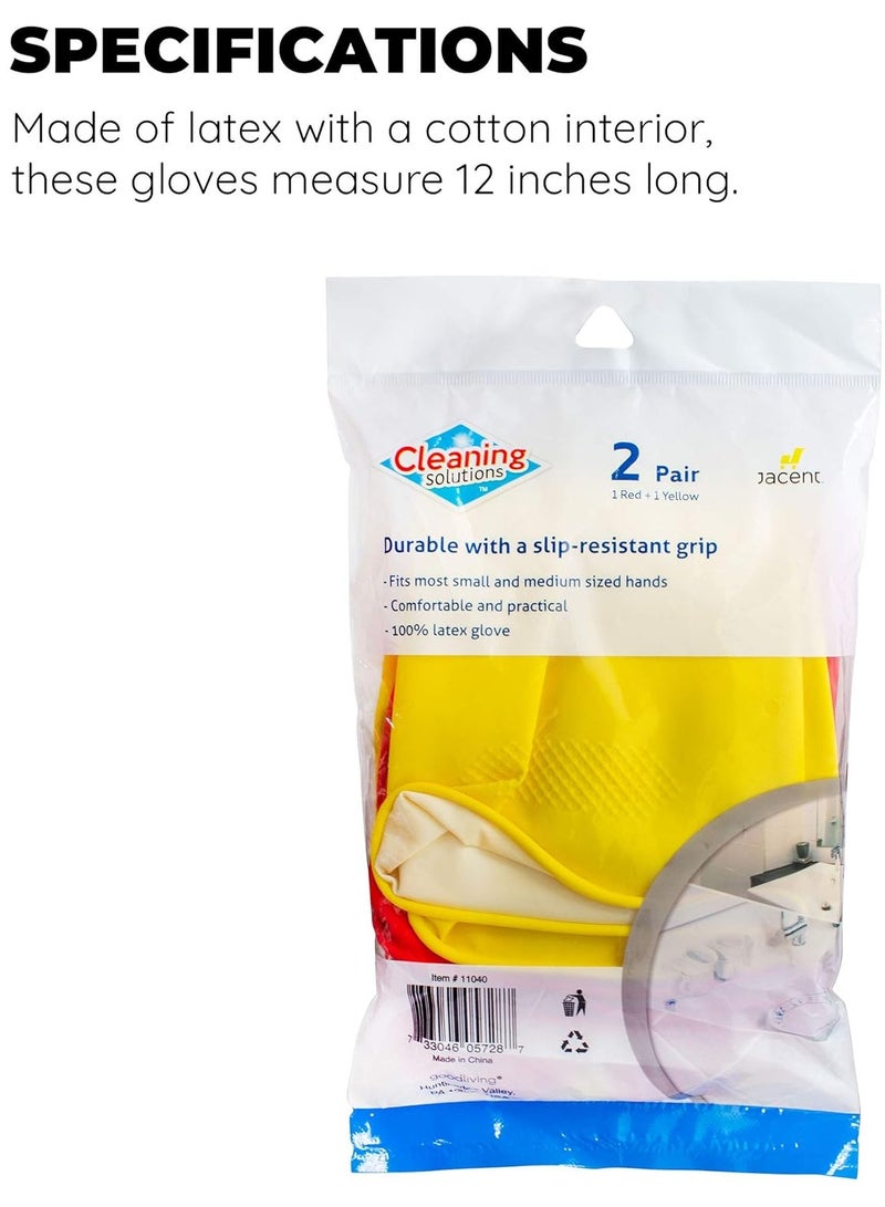 general One-Size-Fits-All Latex Household Gloves for Multiple Uses, 1-pack - Image 4