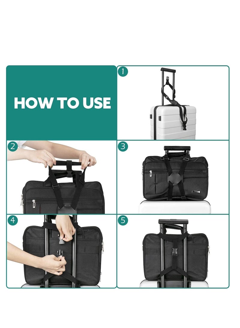 Premify Luggage Strap, High Elastic Suitcase Adjustable Belt Bag Bungees with Buckles | Adjustable Travel Baggage Packing Straps/Belts for Hand Luggage or Big Suitcases - Image 3