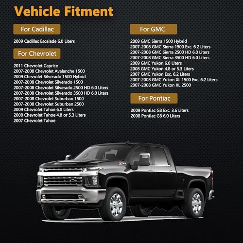 Yezoauto Mass Air Flow Sensor for Chevrolet Silverado 1500 2500 3500 07-09 / Caprice 11-16 / Avalanche 07-08 / Tahoe 07-09 & GMC 1500 2500 3500 07-09 / Yukon 07-09 & Pontiac G8 08-09 OE# 15840812 - Image 3