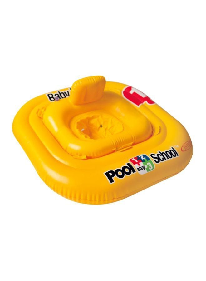 INTEX Deluxe Baby Float Pool School, 1+ Years - Yellow 79x79cm - Image 1