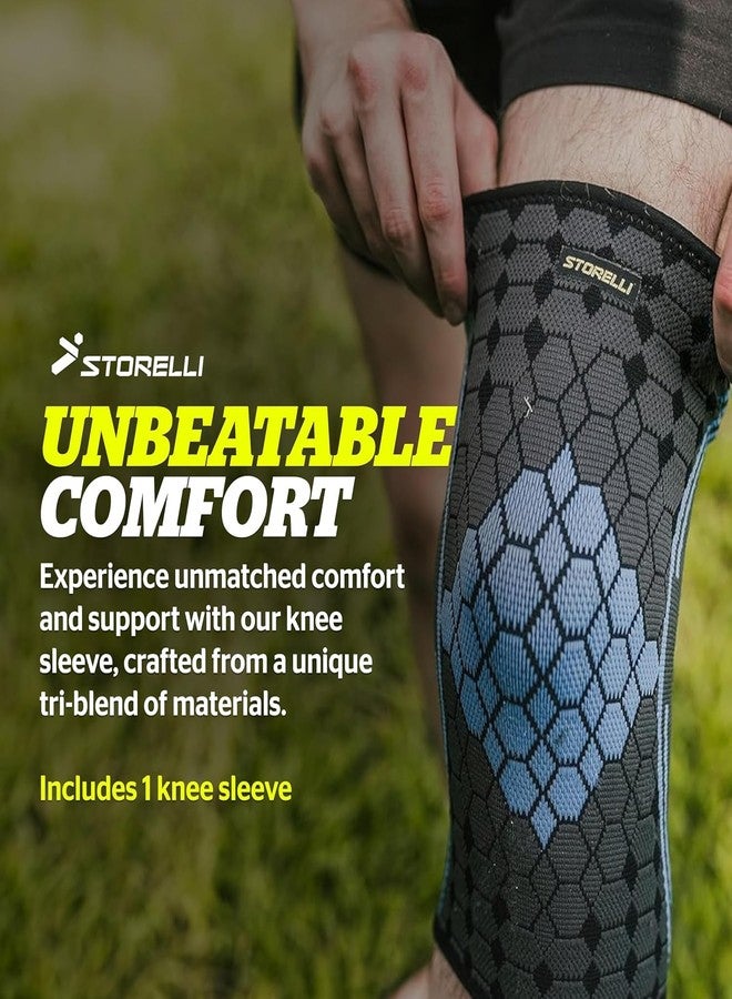 Storelli Knee Sleeve, Compression Knee Brace, Zero-Slip Silicone Band, Customizable Fit, Performance Support and Recovery, Superior Breathability - Image 3