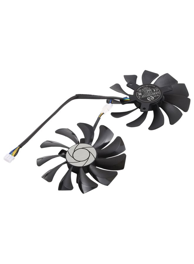 BURAQ HA9010H12F-Z 4 Pin Graphics Card Cooling Fan for MSI GeForce GTX 1050 Hurricane GTX 1060 Hurricane 6G GDDR, Diameter: 85mm, Pairs  - Image 3