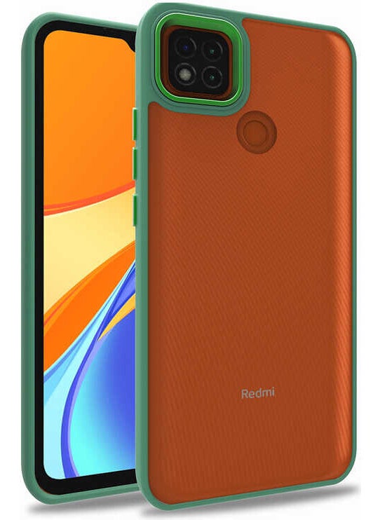 Nevarium Xiaomi Redmi 9c Case Back Transparent Edge Protected Silicone Dora - Green 