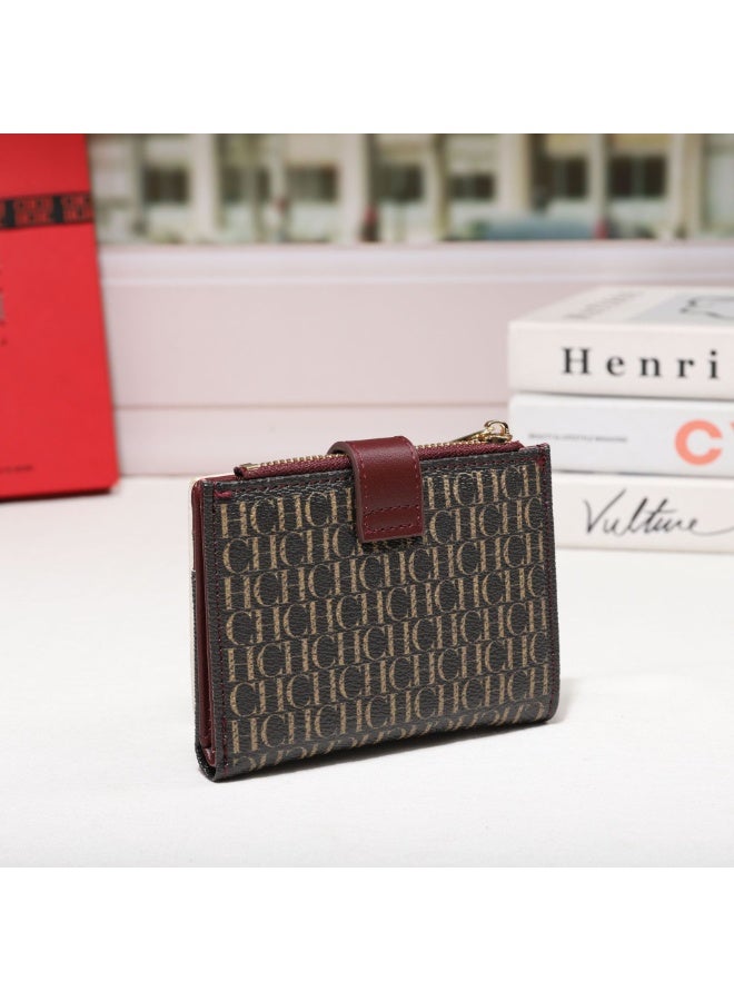 Chchmu CHCH Women's Bag Wallet Exquisite Compact Convenient Decoration Durable Elegant Brand Design Sense Letter Decoration Zipper - Image 3