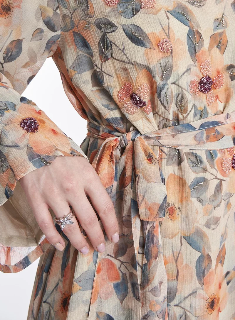 كشخة Floral Print Dress