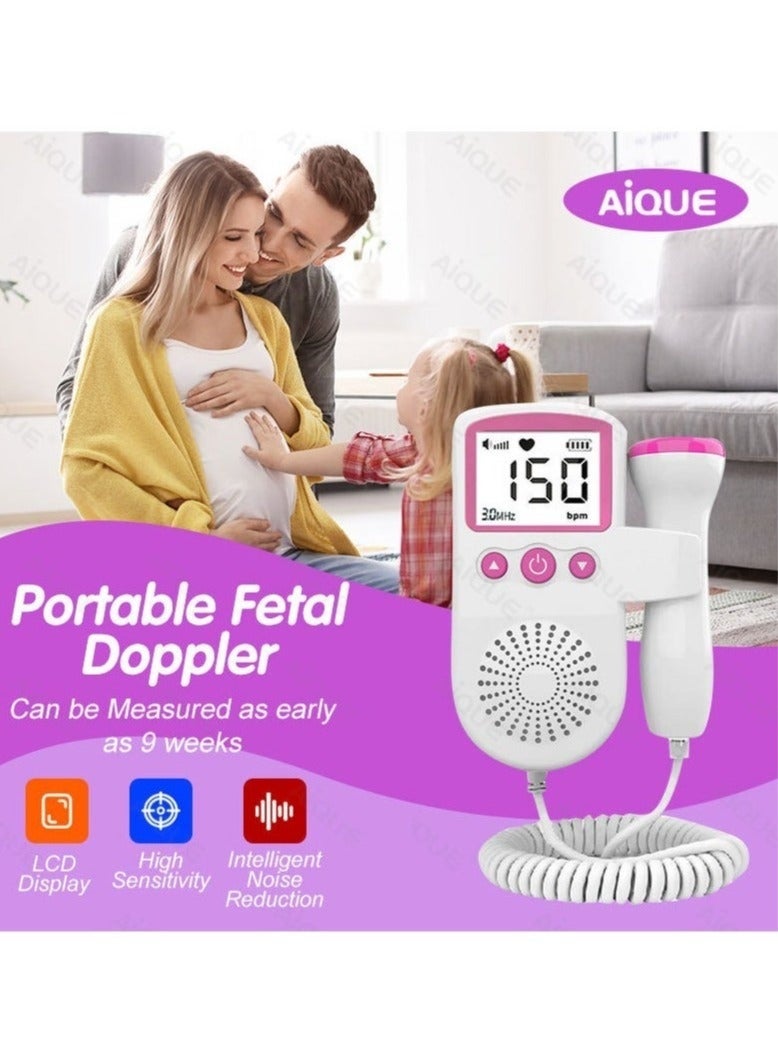 Best Portable Fetal Doppler | At-Home Baby Heart Rate Monitor with LCD Screen | Prenatal Heartbeat Listener - Image 2