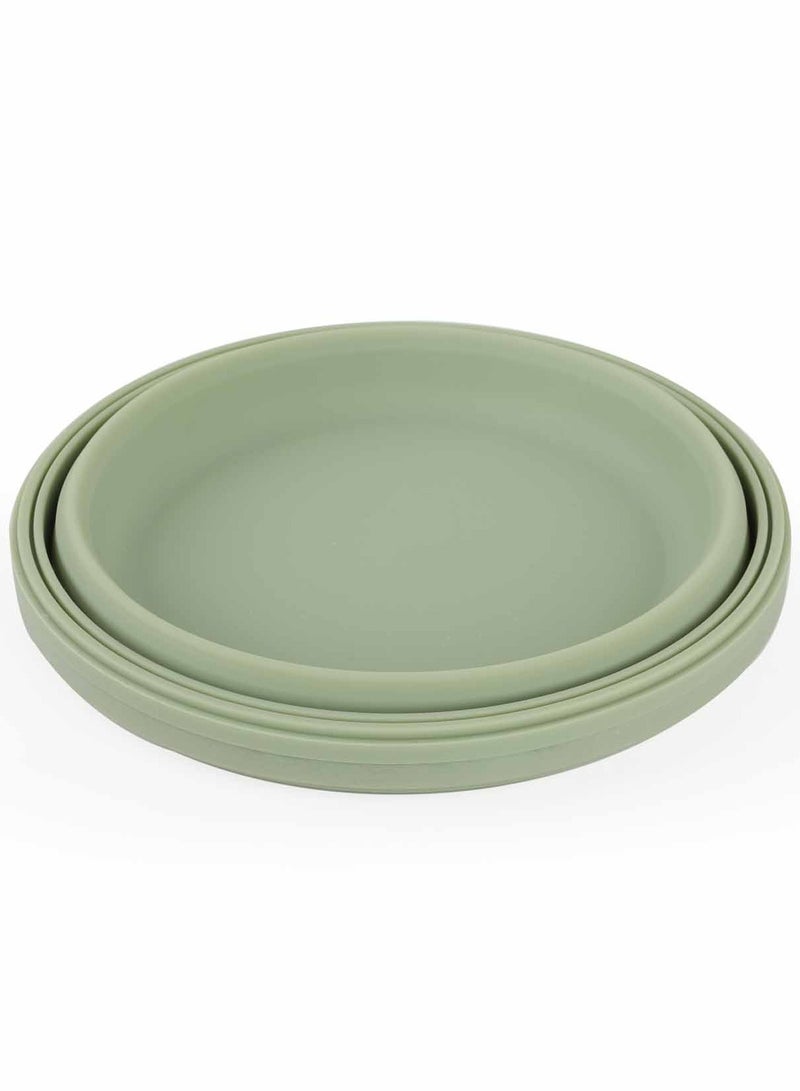 Prickly Pear Buddha Bowl Green Silicone, Collapsible Lunchbox, 1100ml  - Image 2