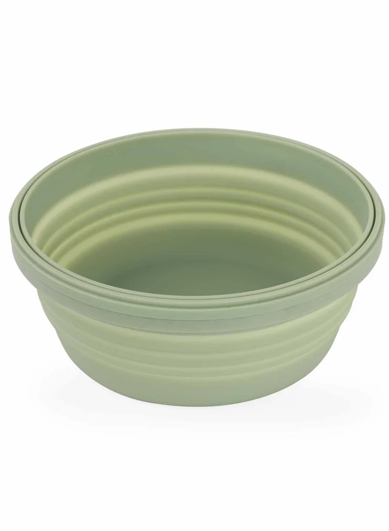 Prickly Pear Buddha Bowl Green Silicone, Collapsible Lunchbox, 1100ml