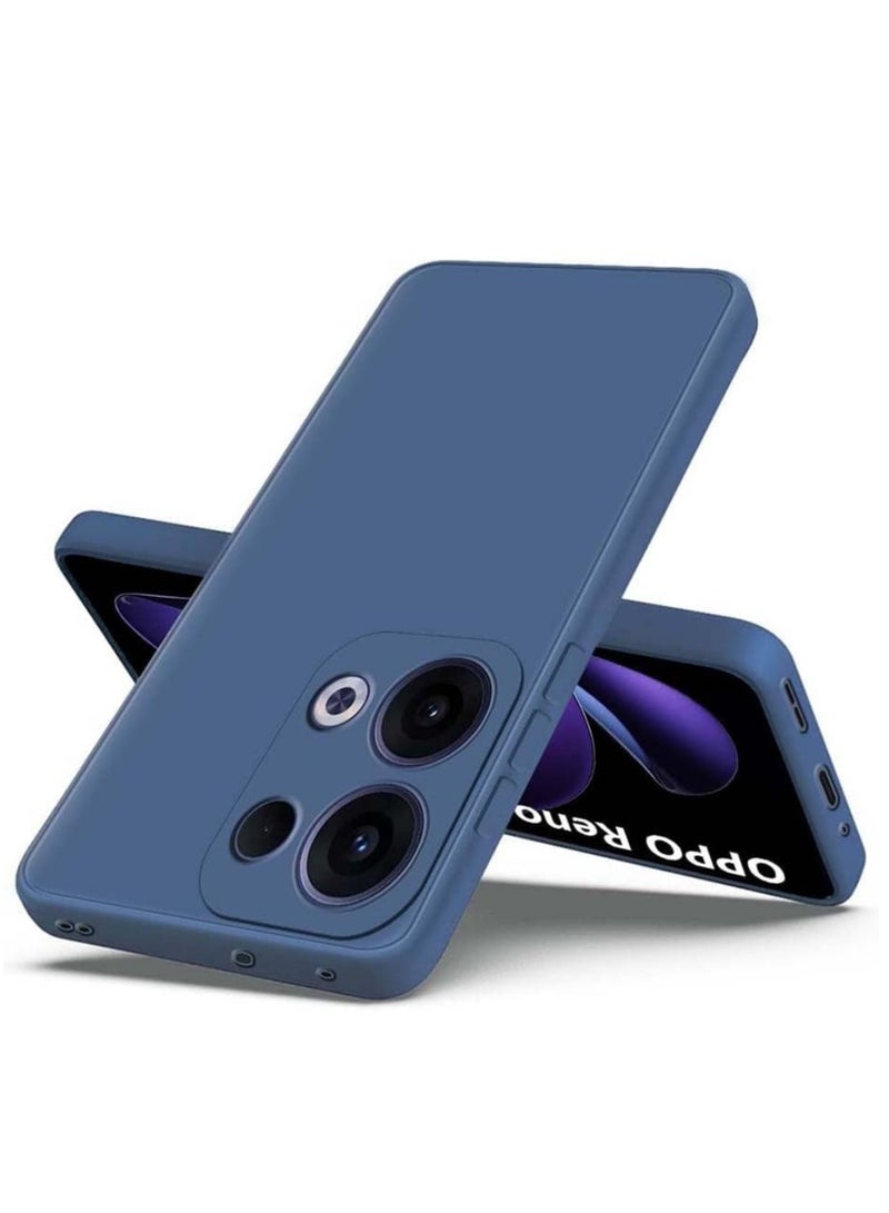 Houmt OPPO Reno 13 5G Case Cover Liquid Silicone Matte Finish Back Cover Inner Fabric Lining with Camera Protection Case for OPPO Reno 13 6.5-inch - Image 1