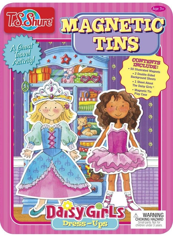 Bendon Daisy Girls Dress Up Magnetic Tin Playset With 3 Illustrated Magnet Sheets And Dual Playscenes Ts Shure 50255 Multicolor  - Image 1