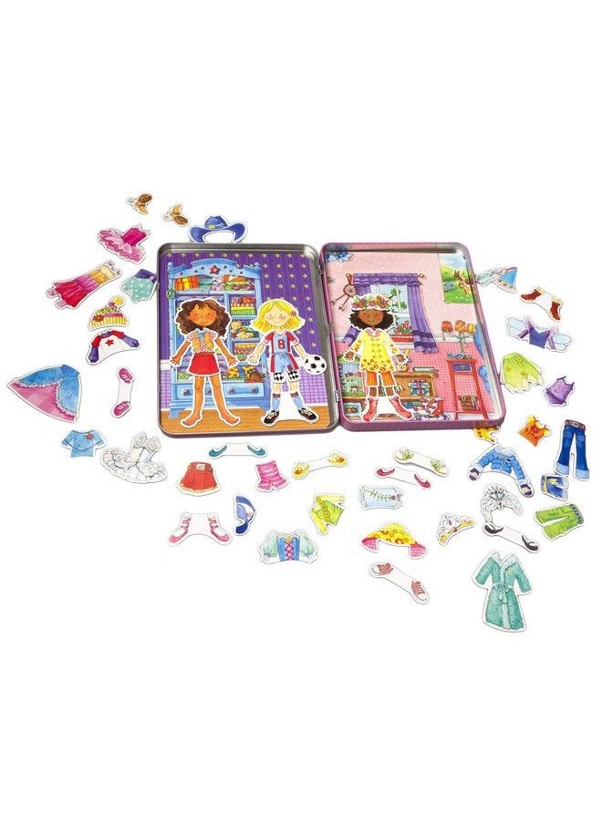 Bendon Daisy Girls Dress Up Magnetic Tin Playset With 3 Illustrated Magnet Sheets And Dual Playscenes Ts Shure 50255 Multicolor  - Image 4