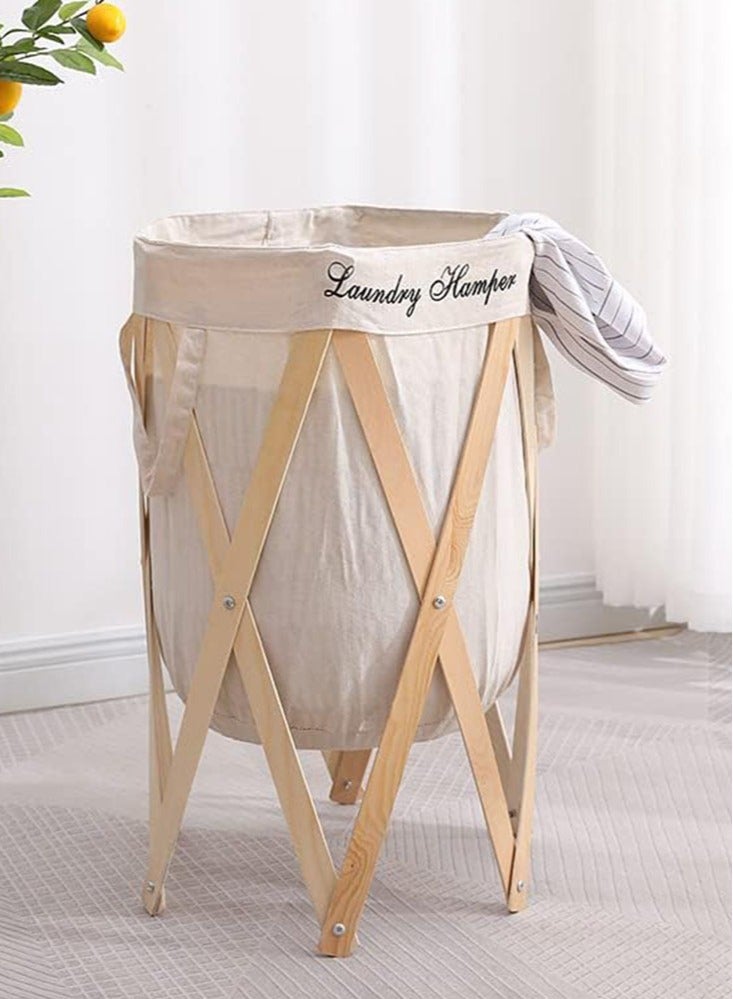 Perfii Premium Foldable Laundry Basket and Clothing Hamper Storage for Room Bathroom and Laundry Area  - Image 2
