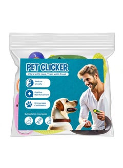 SunGrow SunGrow 7-Pack Dog Clicker for Training with Wrist Bands, 2 Inches Multicolor, Pet Cat Dog Training Clickers & Behavior Aids, Convenient and Effective Clicker Training Tools for Puppy or Cat  - Image 2