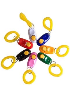 SunGrow SunGrow 7-Pack Dog Clicker for Training with Wrist Bands, 2 Inches Multicolor, Pet Cat Dog Training Clickers & Behavior Aids, Convenient and Effective Clicker Training Tools for Puppy or Cat  - Image 1