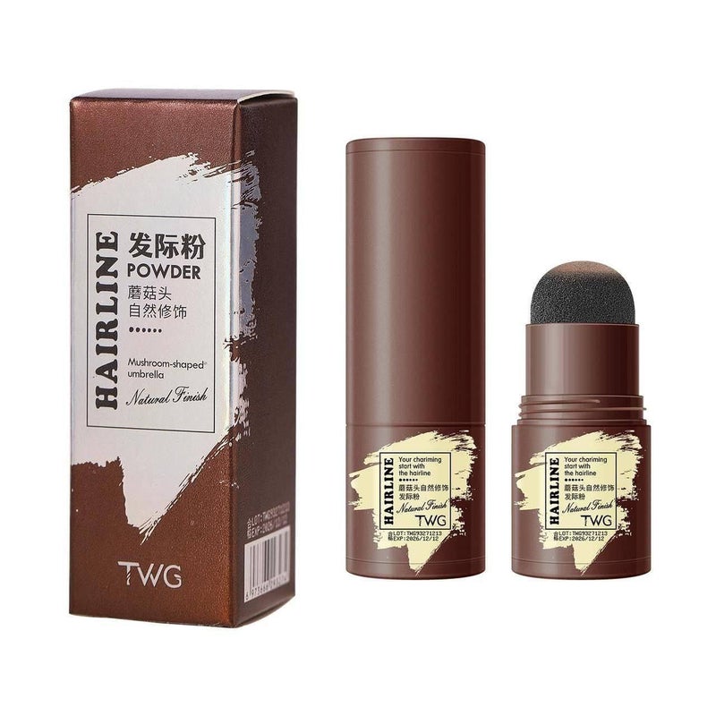 ZFS Hairline Powder StickHair Shadow Powder Root Touch Up Powder Waterproof Hair Shading Sponge Pen Hair Filler Powder For Cover Gray Hair Root Hair TouchUp Thin Hair Black 4 gram - Image 1