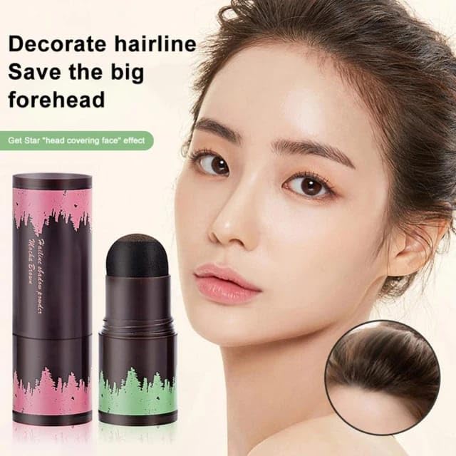 ZFS Hairline Powder StickHair Shadow Powder Root Touch Up Powder Waterproof Hair Shading Sponge Pen Hair Filler Powder For Cover Gray Hair Root Hair TouchUp Thin Hair Black 4 gram - Image 5
