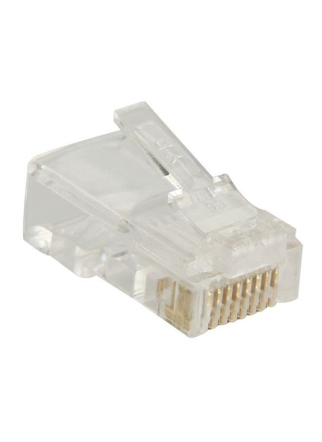 BURAQ 100pcs /Pack High-Performance RJ45 Connector Modular Plug, Gold: 3u 3 Feet  - Image 2