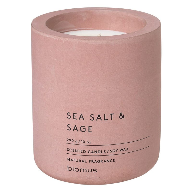 Blomus Fraga Scented Candle Withered Rose L Soy Wax Concrete