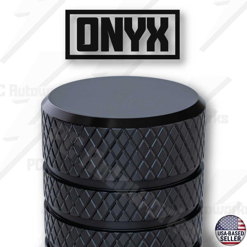 PC Autoworks Aluminum Tire Valve Stem Caps â€“ Anti-Rust, Premium Anodized Aluminum, Corrosion-Resistant, Easy Install, Universal Fit for Car, Truck, Bike, SUV â€“ 1 Pack/Set of 4 (Onyx Black) - Image 4