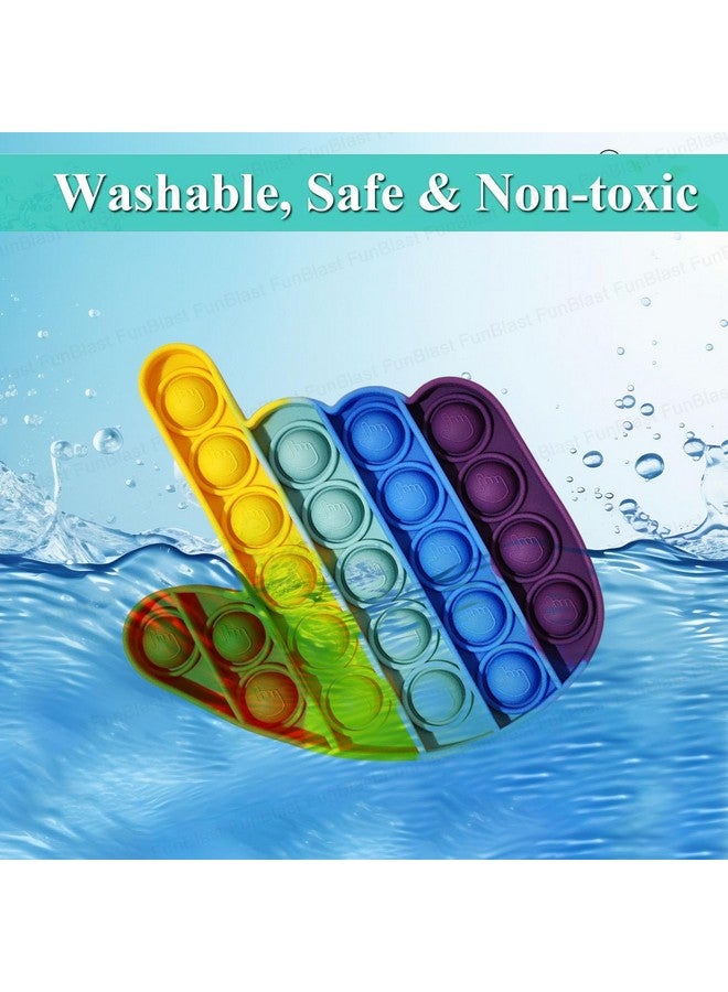 FunBlast Pop It - Popit Game, Poppet for Kids, Pop It Toy, Pop It Toys for Kids, Pop It Fidget Toy, Pop It Big, Pop It for Girls, Pop It for Boys, Stress Relief Toys (Pack of 2 Pcs) - Image 2