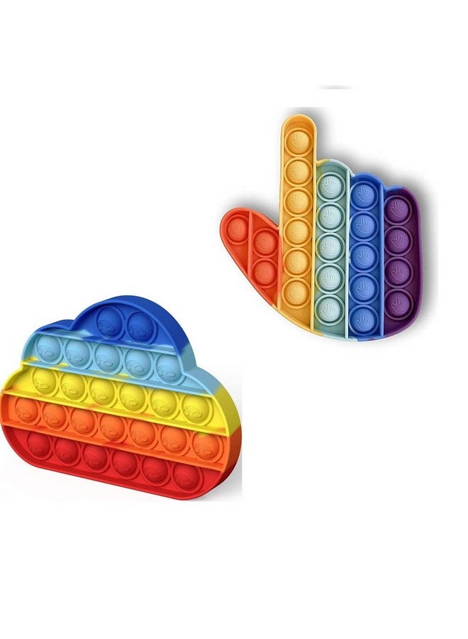 FunBlast Pop It - Popit Game, Poppet for Kids, Pop It Toy, Pop It Toys for Kids, Pop It Fidget Toy, Pop It Big, Pop It for Girls, Pop It for Boys, Stress Relief Toys (Pack of 2 Pcs) - Image 1