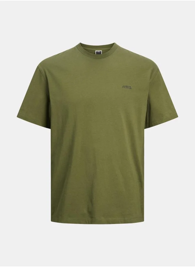 JACK & JONES Logo Detail Crew Neck Regular Fit T-Shirt
