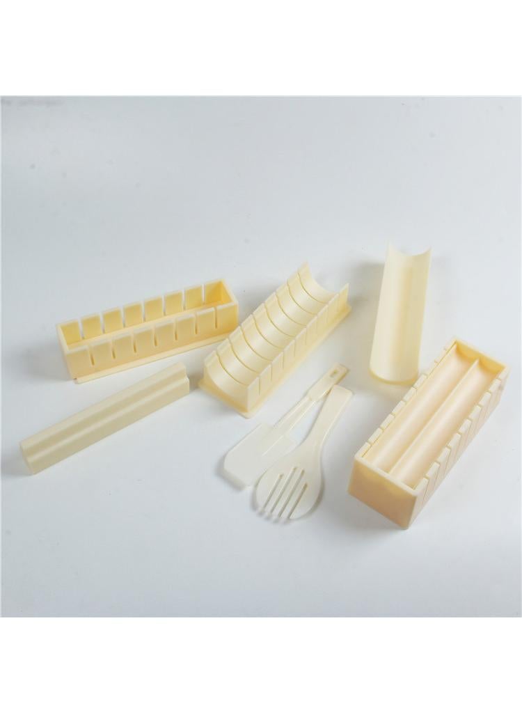 Y&D 10-Piece Sushi Maker DIY With Utensils Set Beige  - Image 2