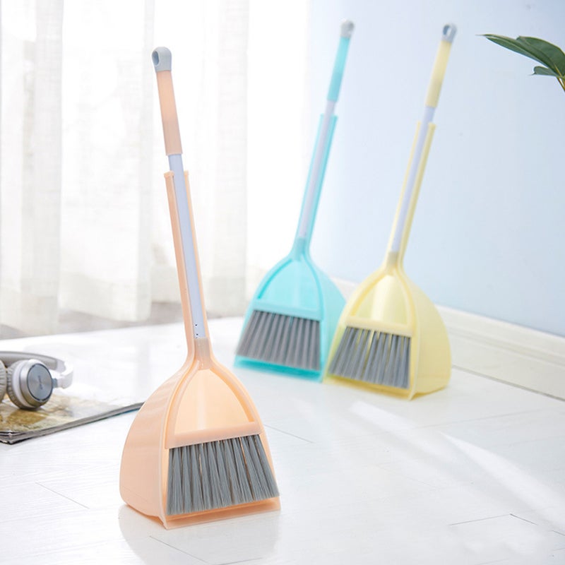 4Pcs Kids Small Broom Dustpan Children Housekeeping Learning Training Tools - Image 3
