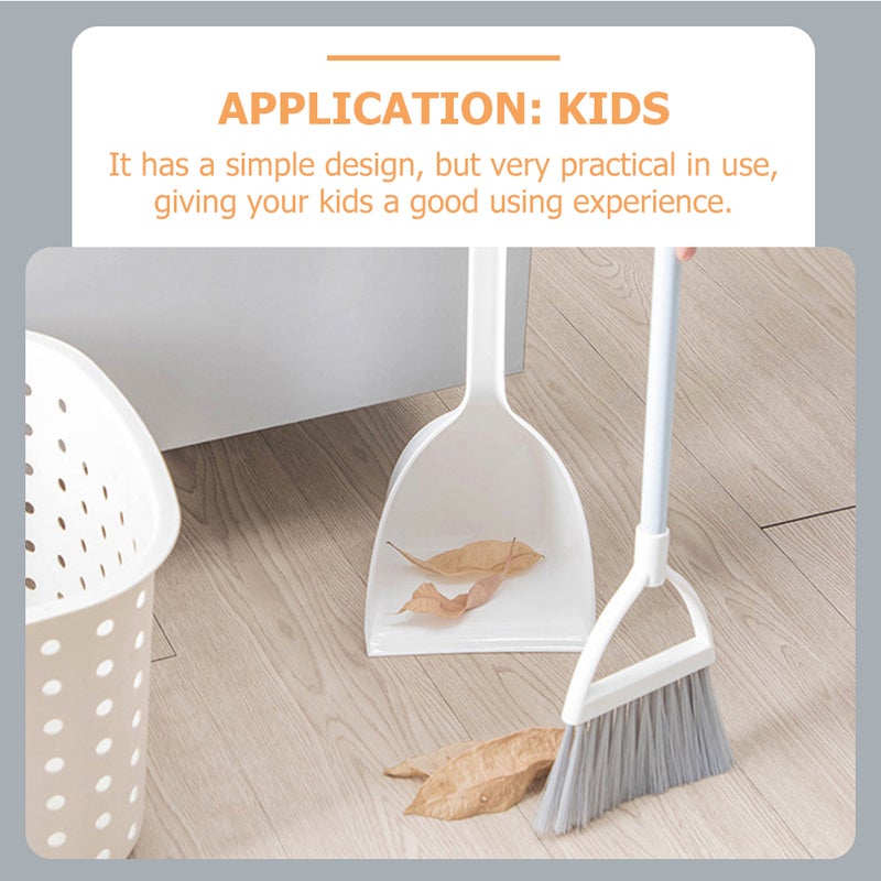 4Pcs Kids Small Broom Dustpan Children Housekeeping Learning Training Tools - Image 4