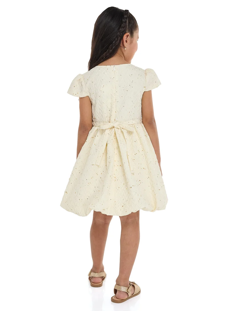 victor and jane Embellished A-Line Dress