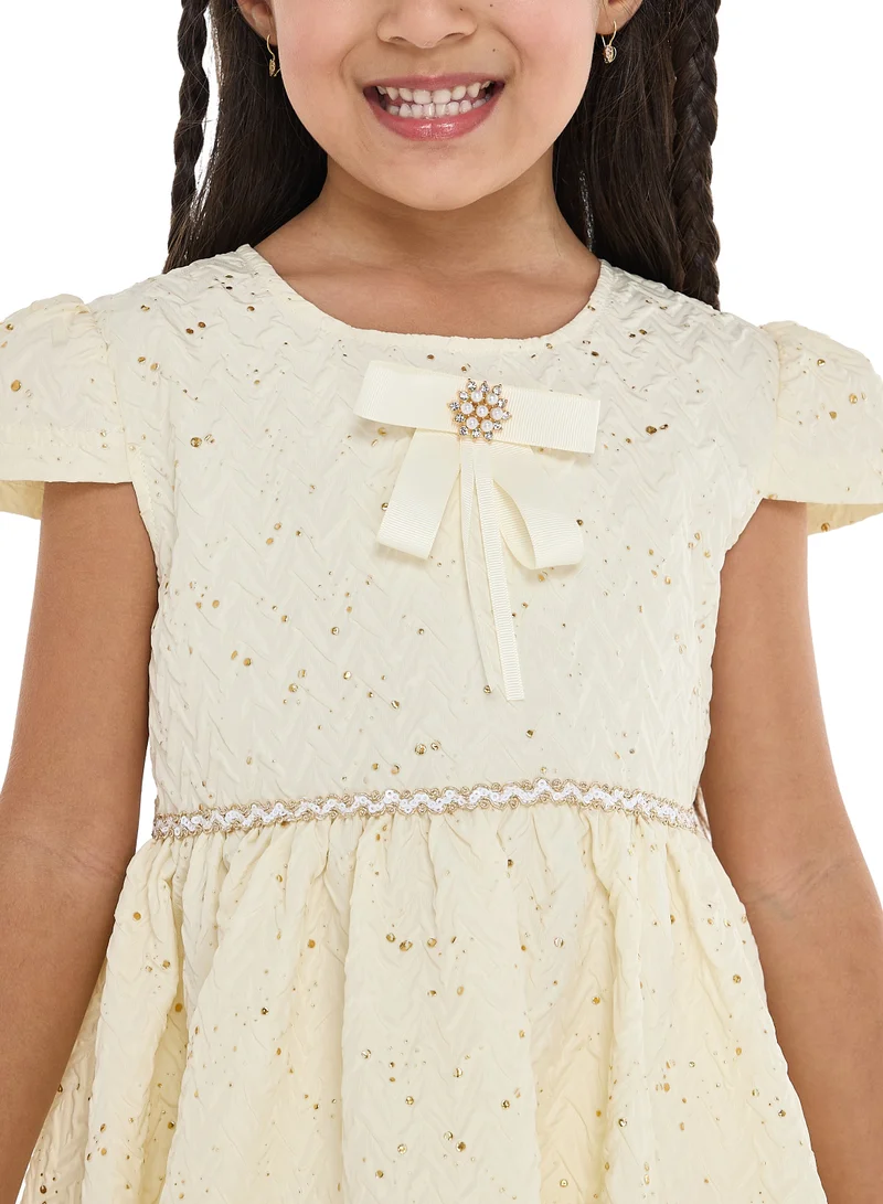 victor and jane Embellished A-Line Dress