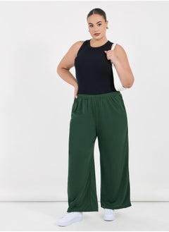 Styli Plus Size Wide Leg Joggers  - Image 1