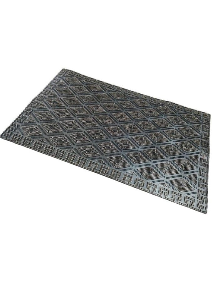 Spaceshoop Door Mat Outdoor Entrance Large Shoe Scraper, Front Door Mats, All Weather Entrance Mats, Entryway Rug for Shoe Mat, Garden Patio Quick-Drying Carpet (75 * 45) (multicolor)  - Image 3