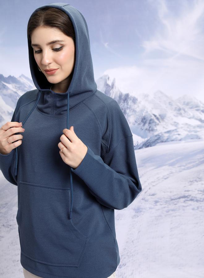 Tokyo Talkies Solid Drop Shoulder Hoodie - Image 4