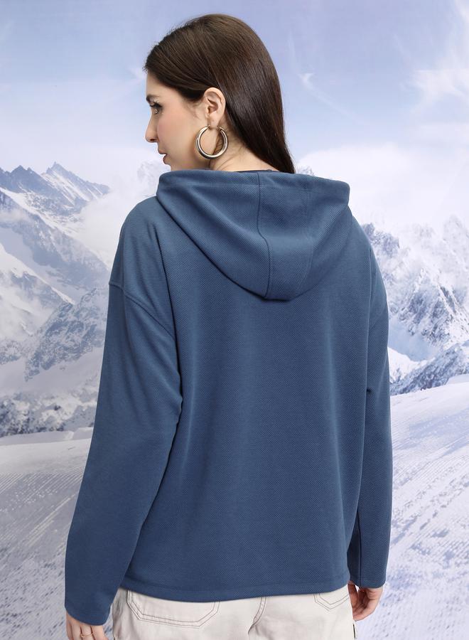 Tokyo Talkies Solid Drop Shoulder Hoodie - Image 3