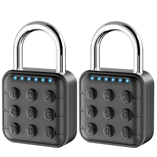 SURPN Combination Lock Combination Lock for Locker Locker Lock Gym Locker Lock High Security Easy to Use for Gym School Travel Outdoor Black2 Pack - Image 1
