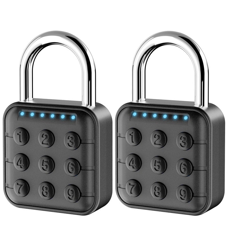 SURPN Combination Lock Combination Lock for Locker Locker Lock Gym Locker Lock High Security Easy to Use for Gym School Travel Outdoor Black2 Pack - Image 2