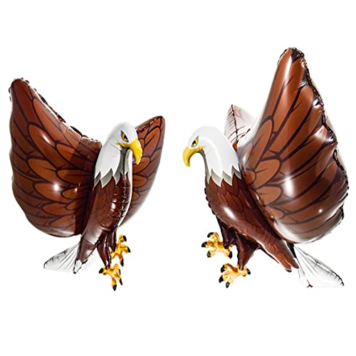 Soochat 3D Eagle Foil Balloons 4th of July Eagle Balloons for Independence Day Birthday Party Baby Shower Decorations 2 Pcs - Image 1