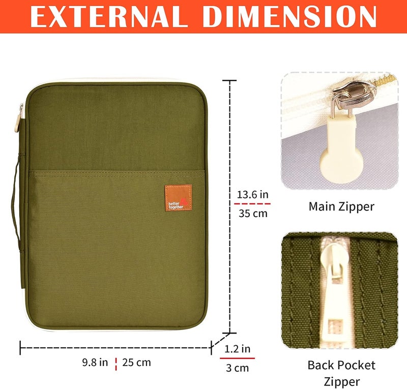 Lanola A4 Document Bags Portfolio Waterproof Business File Holder Travel Gear Organizer Electronics ccessories Bag - Image 2
