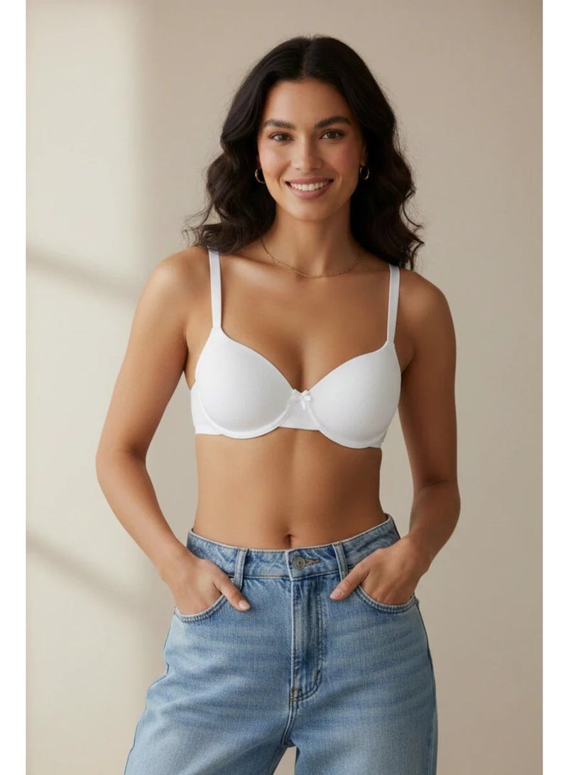 Carina Padded Ribbed Bra - Image 1