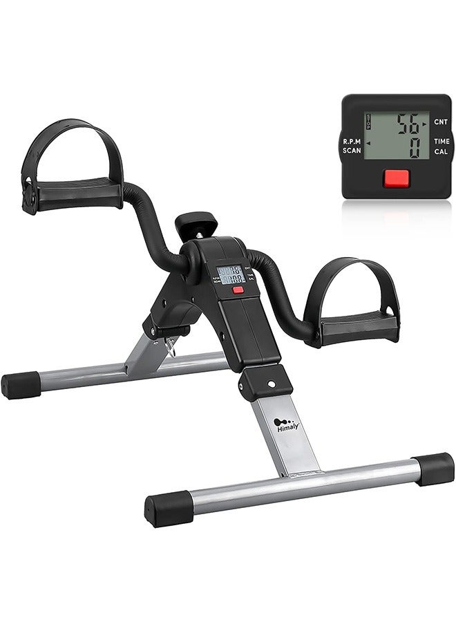 JCB CHIC Adjustable Mini pedal blike exercise,Step Fitness Machines,Folding Pedal Exerciser with LCD Display for Arms and Legs Workout - Image 1