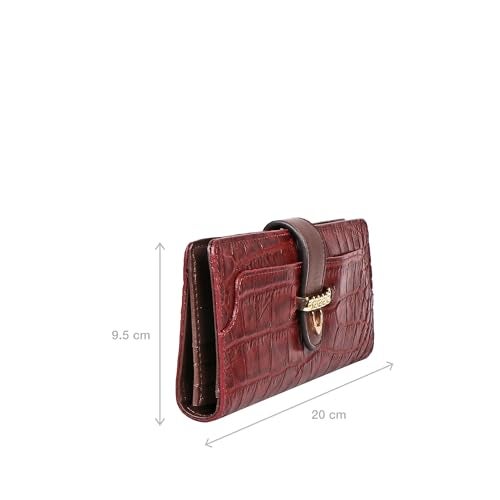 Hidesign Women Leather Wallet- Red - Image 2