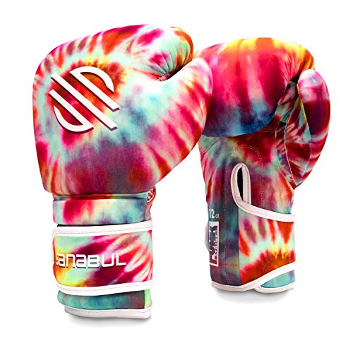 Sanabul Funk Strike Tie Dye Gel Boxing Gloves for Men & Women, Stylish and Protective Kickboxing Muay Thai Gloves for Training Sparring Punching Bag, Classic Swirl 16 oz - Image 2