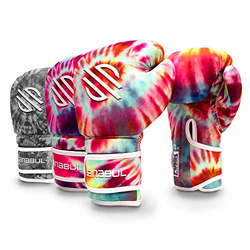 Sanabul Funk Strike Tie Dye Gel Boxing Gloves for Men & Women, Stylish and Protective Kickboxing Muay Thai Gloves for Training Sparring Punching Bag, Classic Swirl 16 oz - Image 1