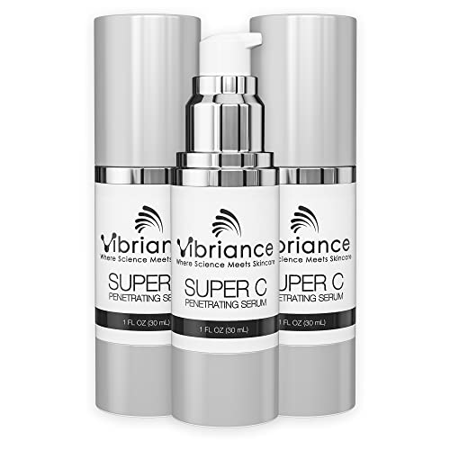 Vibriance Super C Serum for Mature Skin  AllinOne Vitamin Formula Hydrates Firms Lifts Smooths Targets Age Spots Wrinkles 1 fl oz  Pack of 3