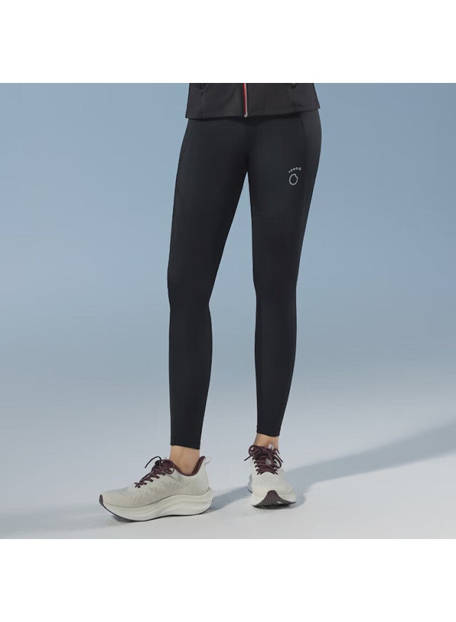 Macondo Original Item｜running Support Zoned Compression Tights With Three Pockets, Sweat-resistant Back Pocket, Black, Women's XL - Image 1